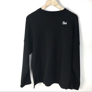 PINK Victoria's Secret | Black PINK logo sweater S